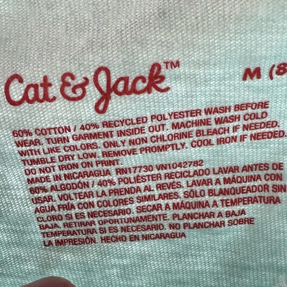 2 Cat & Jack tops-Dance to the Beat & Snow Fort long Sleeve Shirts sz 8 - Picture 7 of 9